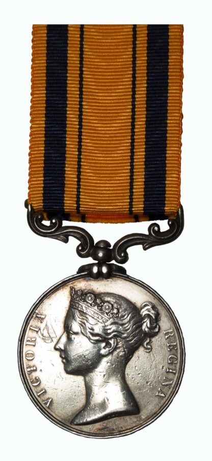 South Africa Medal 1834-53 awarded to Private Patrick Brady with Papers