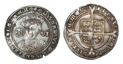 Edward VI (1547-53) Third Period, Sixpence,