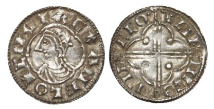Canute (1016-35) Quatrefoil Penny, Hertford mint, moneyer Lifinc.