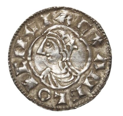 Canute (1016-35) Quatrefoil Penny, Hertford mint, moneyer Lifinc.