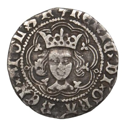 Henry VI (First Reign) 1422-61, Halfgroat, Calais. (Rosette-Mascle)