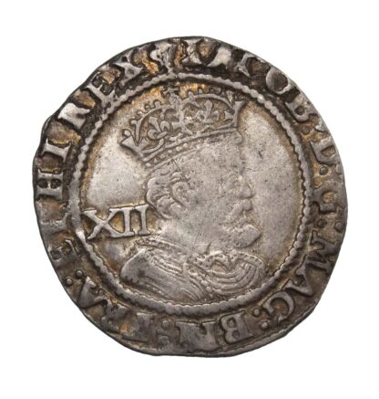 James I (1603-25) Shilling, Third Coinage, Plume above shield