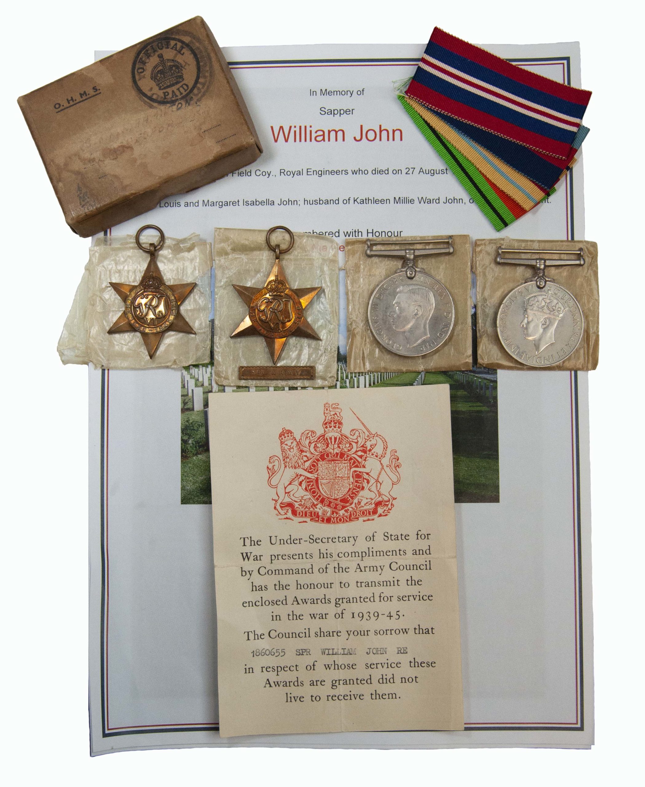 A WW2 North Africa Group to Sapper William John