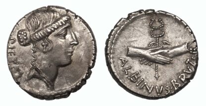 D. Junius Brutus Albinus, Silver Denarius