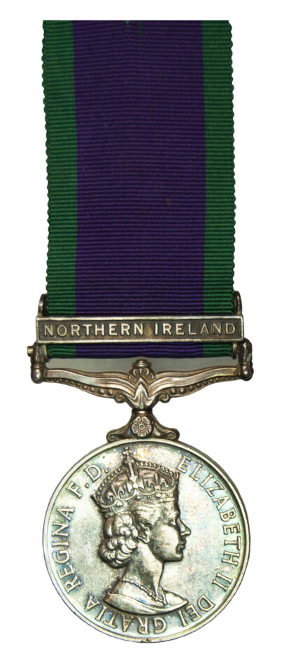 GSM 1962-07 one clasp Northern Ireland to Sapper Clarke RE