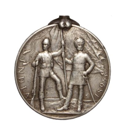 India Medal 1895-1902, QVR, two clasps, to Sowar Ahmad Shah