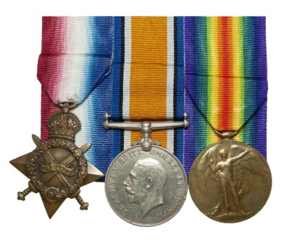 A Territorial Force 1914-15 Trio to Acting Sergeant Henry Winrow