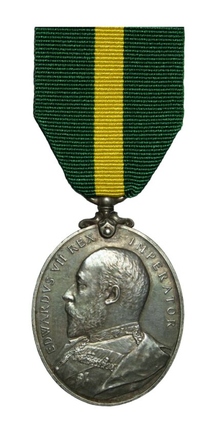 Territorial Force Efficiency Medal to Gunner R.W. Wells