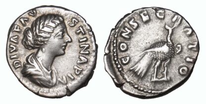 Diva Faustina Junior, Silver Denarius