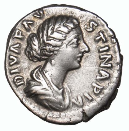 Diva Faustina Junior, Silver Denarius