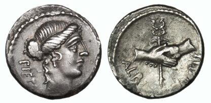 Albinus Bruti F, Silver Denarius