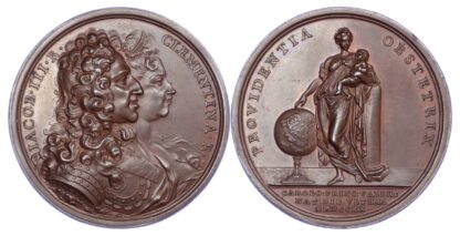 Jacobite, Birth of Prince Charles, Copper Medal 1720