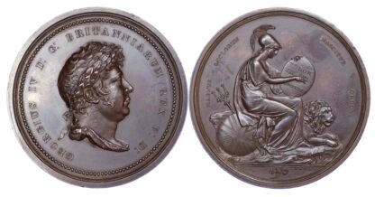 George IV, Coronation 1821, Copper medal