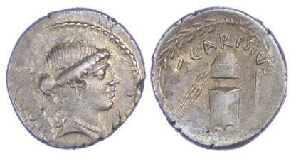 T. Carisius, Silver Denarius
