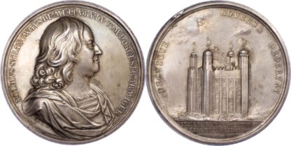 Charles II, Release of Giles Strangways, 1648, Silver Medal