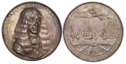 Charles II, Scheveningen, 1660, Silver Medal