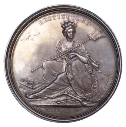 William III, State of Britain (following the Peace of Ryswick) 1697, Silver medal