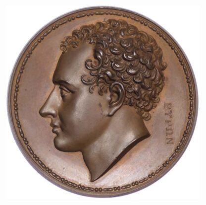 George IV, Death of Lord Byron, 1824, Copper Medal