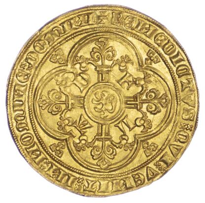Low Countries, Flanders, Louis II de Mâle, Gold Franc à pied or Flandres d’or (1369-70)