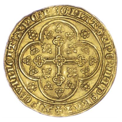 Low Countries, Flanders, Louis II de Mâle, gold Chaise au lion (1369-72)