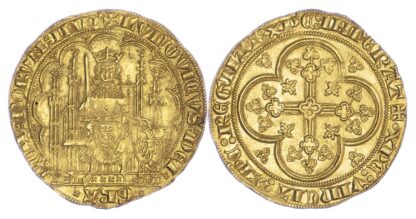 Low Countries, Brabant, John III, Écu d’or au chaise, Antwerp