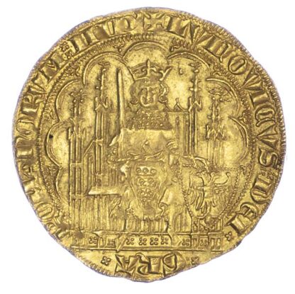 Low Countries, Brabant, John III, Écu d’or au chaise, Antwerp