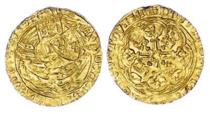 Edward III Half Noble S1494 Good Very Fine