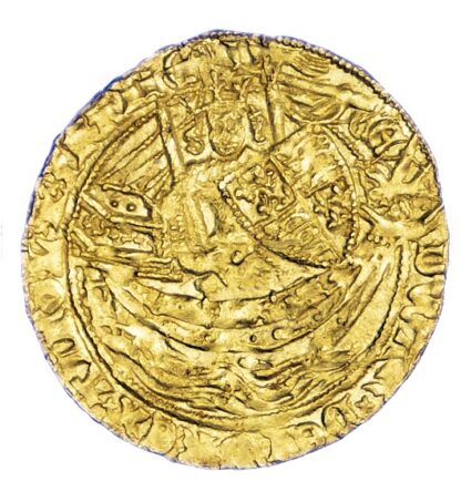 Edward III Half Noble S1494 Good Very Fine