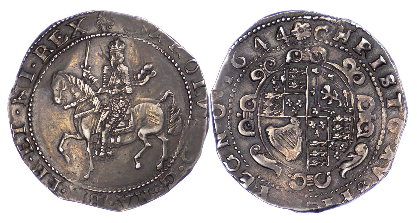 Charles I, Halfcrown (1644), Exeter Mint