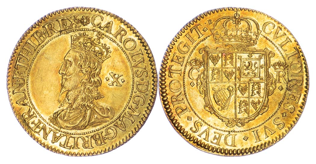 Charles I, Double crown, Nicholas Briot’s first milled coinage (1631-32)