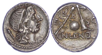 Roman Republic, Cn. Lentulus, Silver Denarius