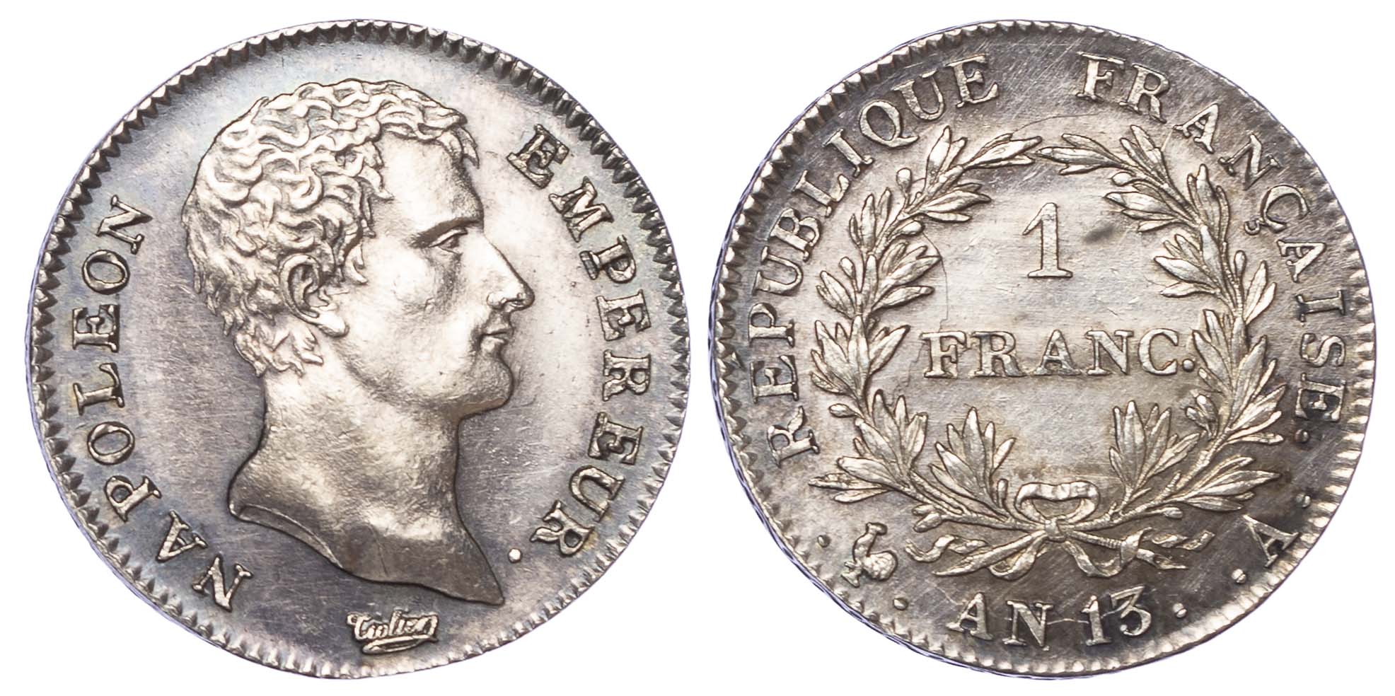 France, Napoleon (First Empire, 1804-1814), silver Franc