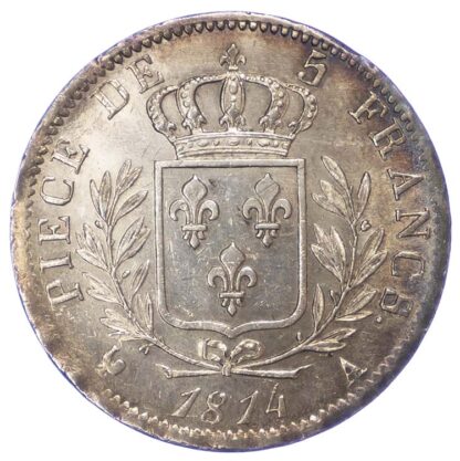 France, Louis XVIII, 1814 5 Francs