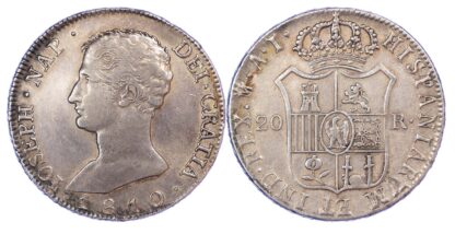 Spain, Madrid, 20 Reales, Joseph Napoleon, 1810