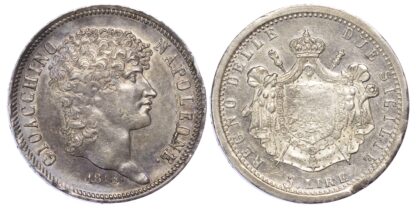 Italy, Naples, Joachim Murat (1808-15), silver 5 Lire, 1813