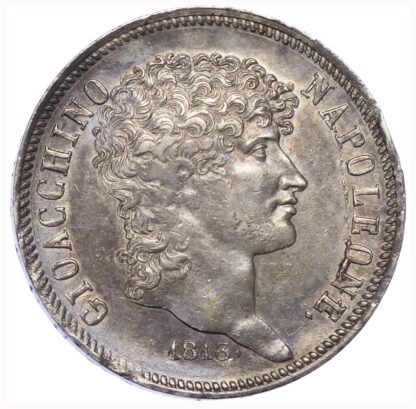 Italy, Naples, Joachim Murat (1808-15), silver 5 Lire, 1813