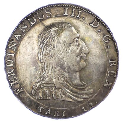 Italy, Sicily, 1810 Silver Piastra of 12 Tari