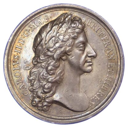 Charles II, Marriage of Charles II and Catherine of Braganza, 1662, Silver Medal