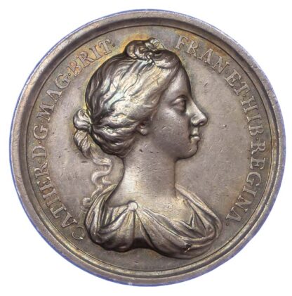 Charles II, Marriage of Charles II and Catherine of Braganza, 1662, Silver Medal