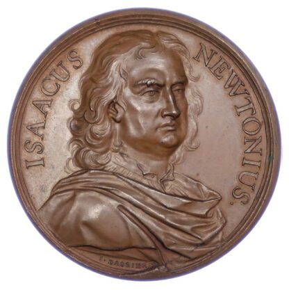 George II, Death of Isaac Newton 1727, Copper medal