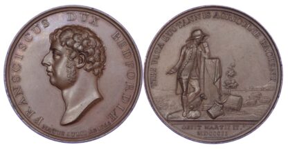 George III, Duke of Bedford Memorial 1802, Copper medal