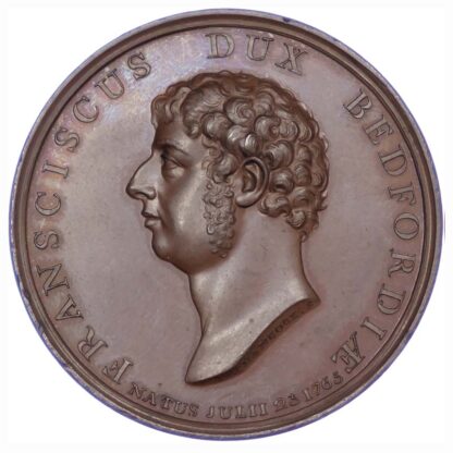 George III, Duke of Bedford Memorial 1802, Copper medal