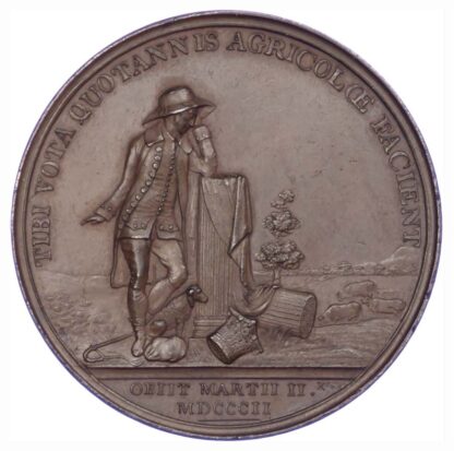 George III, Duke of Bedford Memorial 1802, Copper medal
