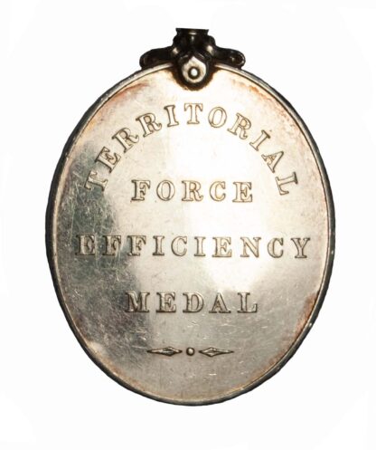 Territorial Force Efficiency Medal to Gunner J. Wall