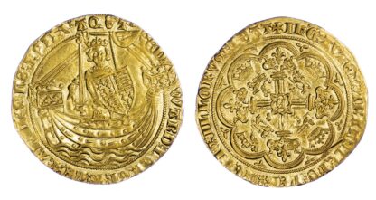 Edward III Noble S1502 - GVF to Near EF