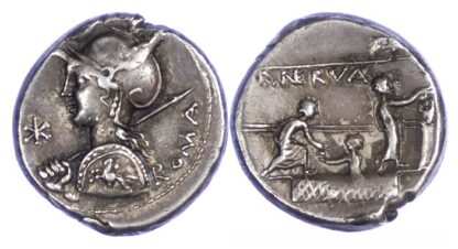 Roman Republic, P. Licinius Nerva, Silver Denarius