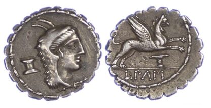 Roman Republic, L. Papius, Silver Denarius