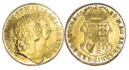 1689 William and Mary Guinea Extremely Fine or better