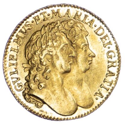 1694/3 William and Mary Guinea Good Extremely Fine