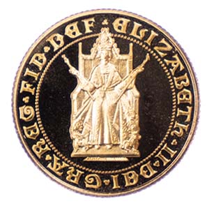 Elizabeth II, 500th Anniversary of the Sovereign, 1989 Proof Sovereign